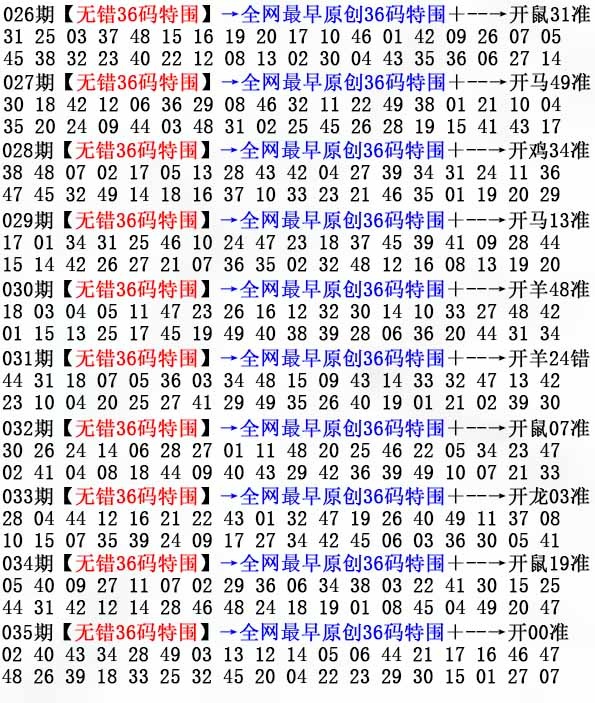 035期36码特围[图]